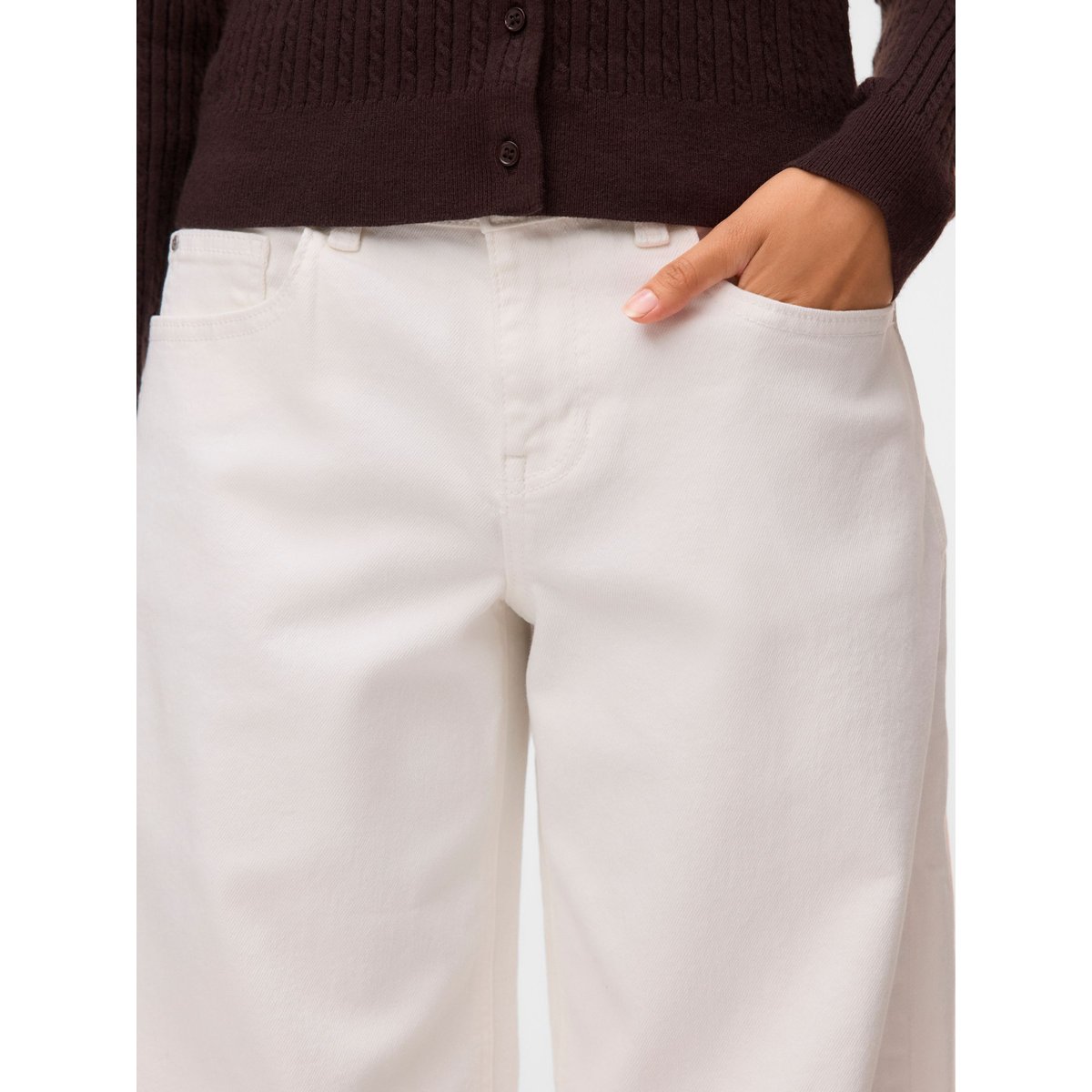 Jean Baggy Fit bright white, VERO MODA