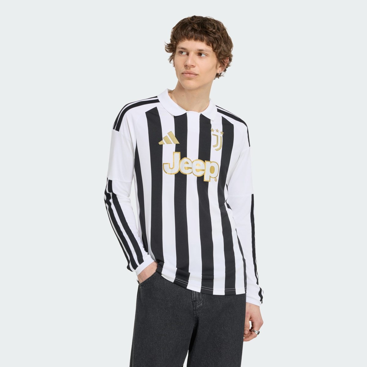 Maillot Manches Longues Domicile Juventus 26/27 Maillot Manches Longues Domicile Juventus 26/27 white / black, adidas Performance