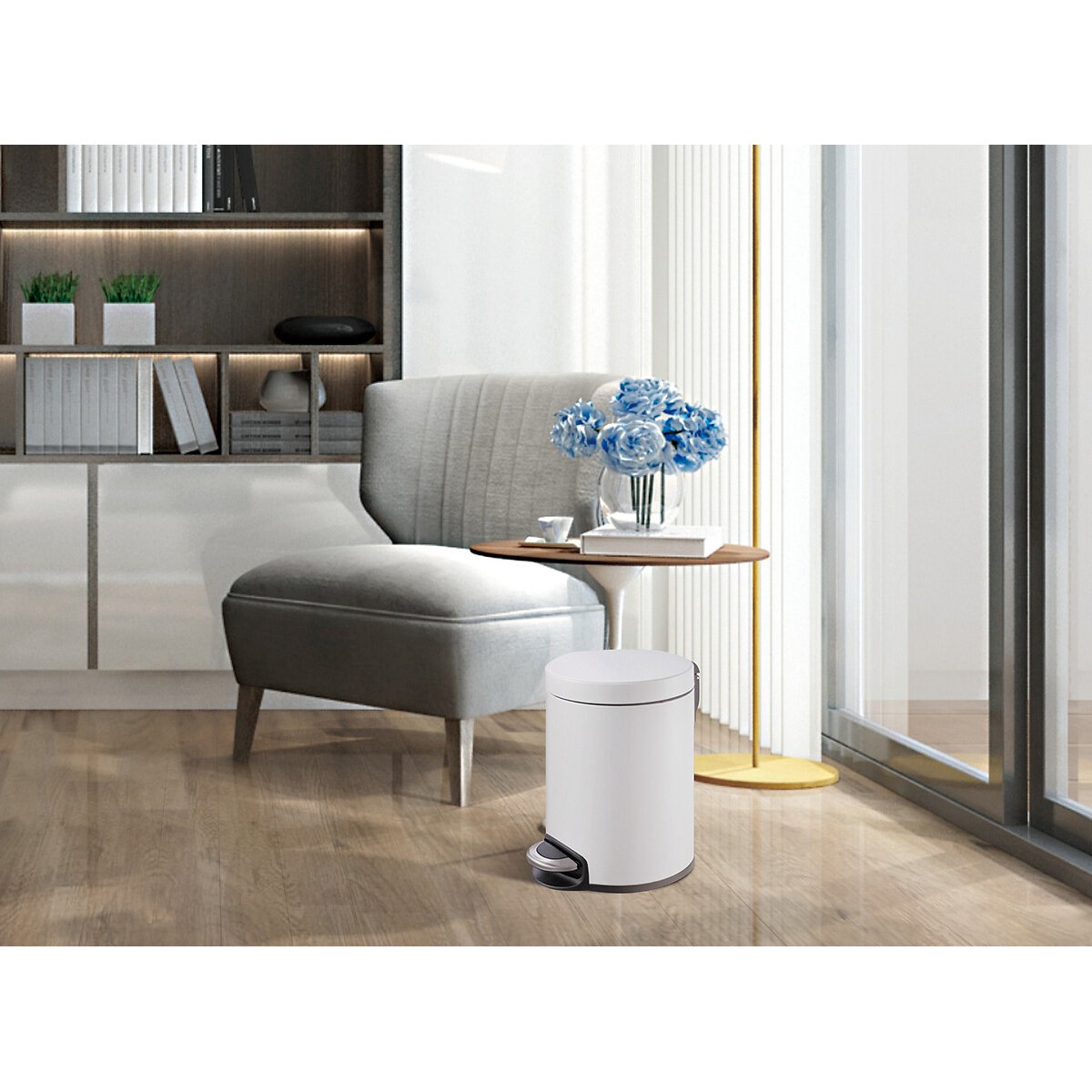 Balde de Pedal Serene 5L, EKO branco, EKO