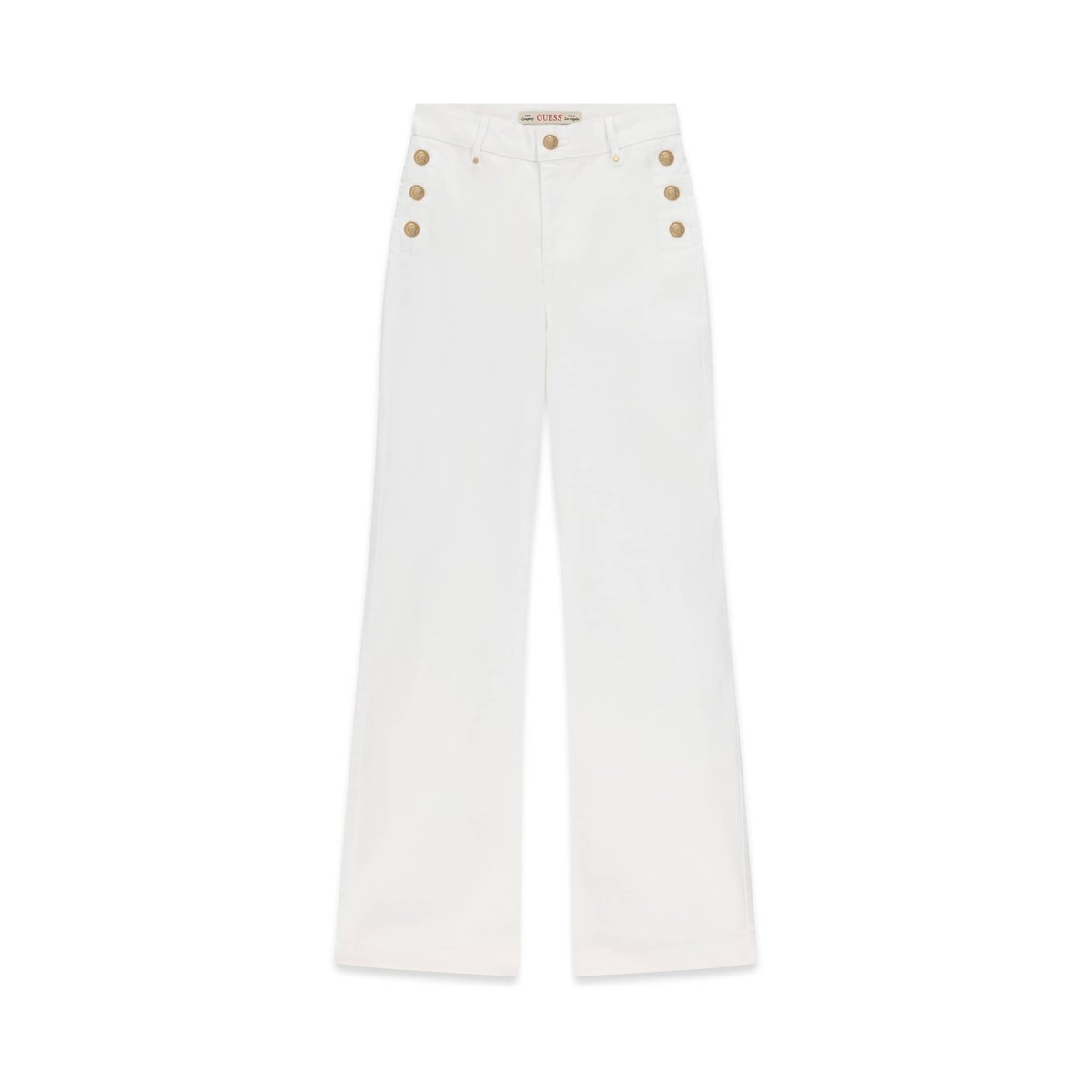 Nouveau Pantalon Faye Chino blanc, GUESS