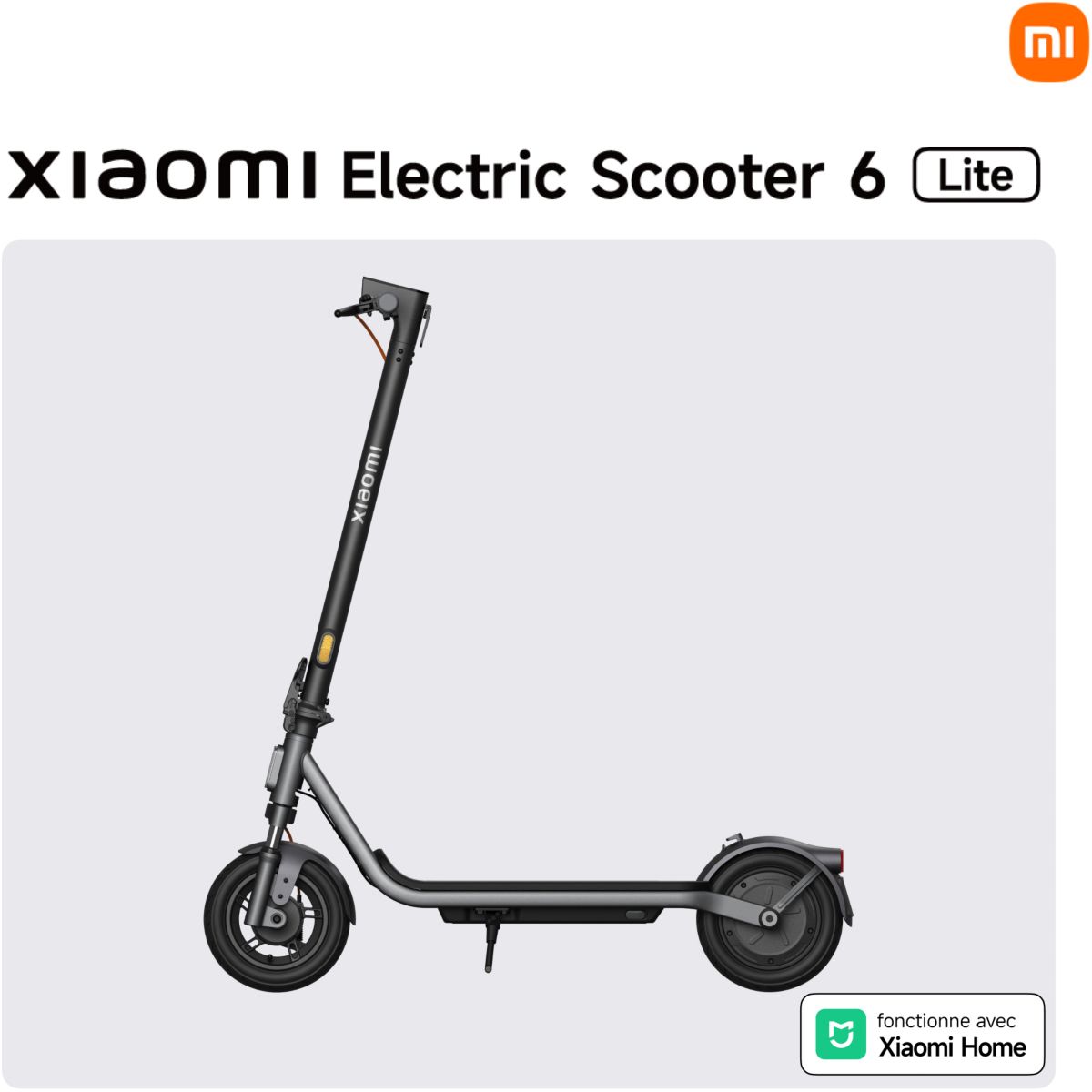 Trottinette électrique Electric Scooter 6 Lite Noir noir, XIAOMI