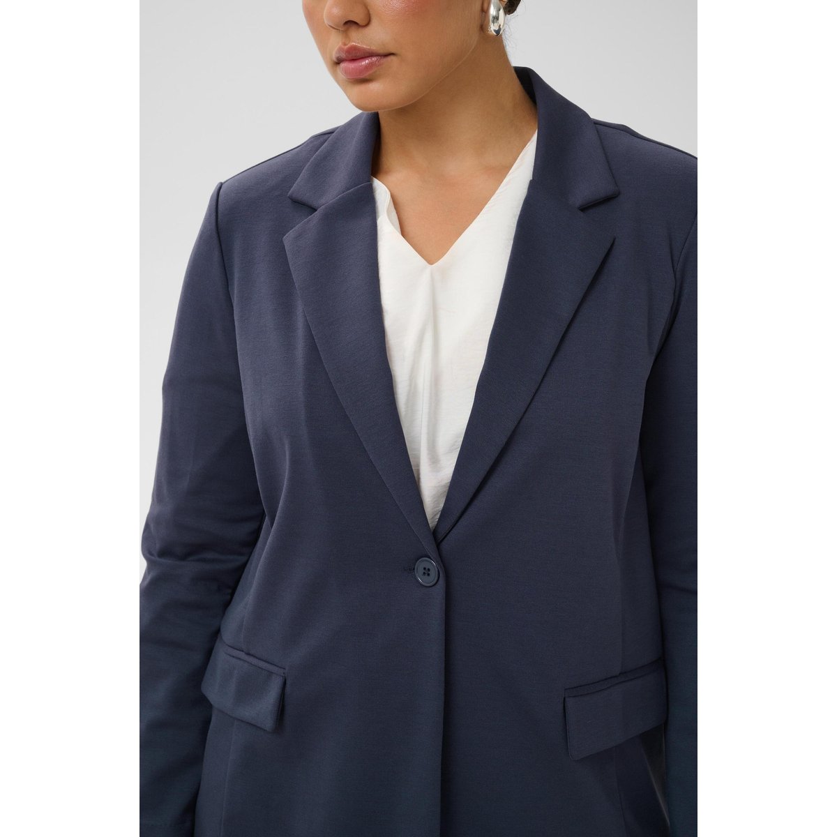 Blazer bleu graphite, KAFFE CURVE