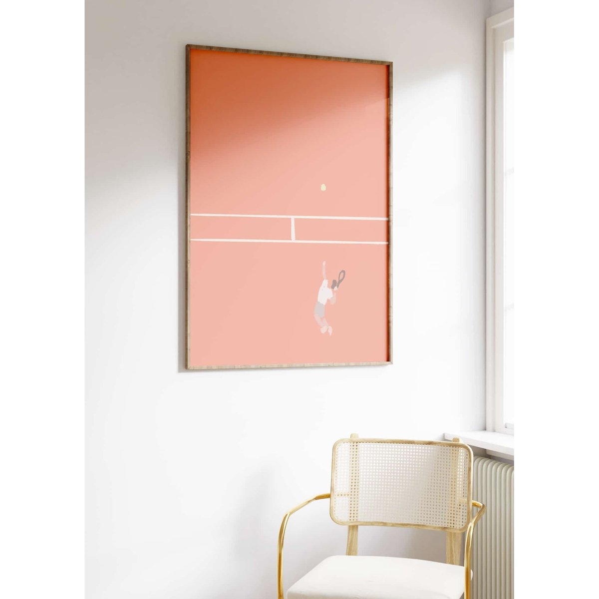 Affiche Tennis Dynamique : Serve et Match blanc, L'AFFICHERIE