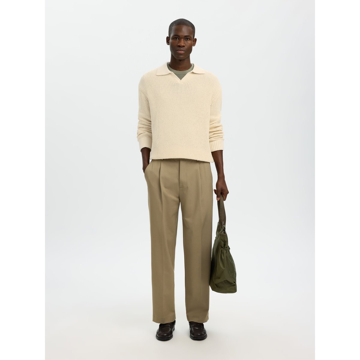 Polo blanc - angora, SELECTED