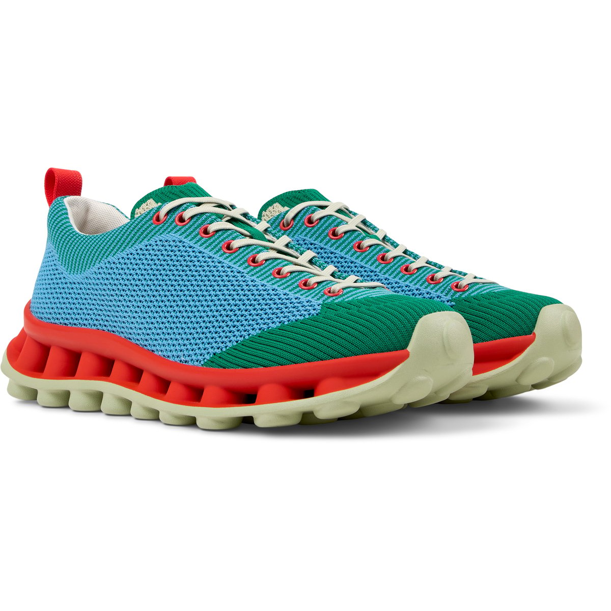 Baskets Cuir PELOTISSIMA BY SUNNEI bleu vert, CAMPER