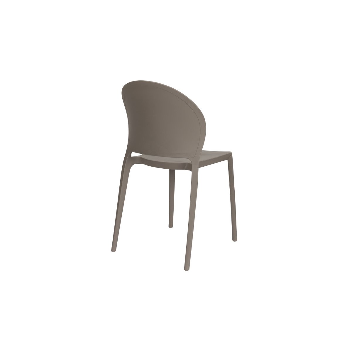 Chaise de jardin empilable (lot de 4), SJOERD gris, BOITE A DESIGN