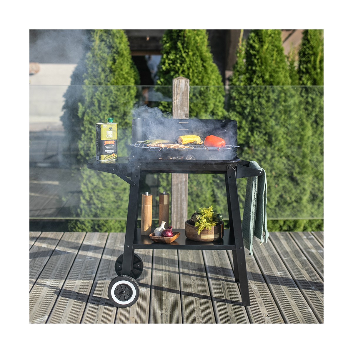Barbecue à charbon couleur unique, LIVOO