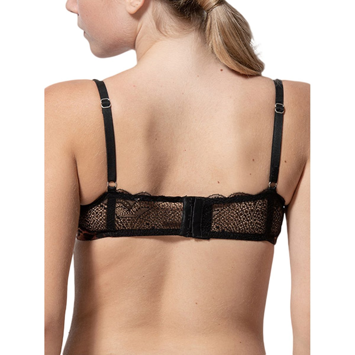 Soutien-gorge balconnet Wildcat noir noir, LUNA SPLENDIDA
