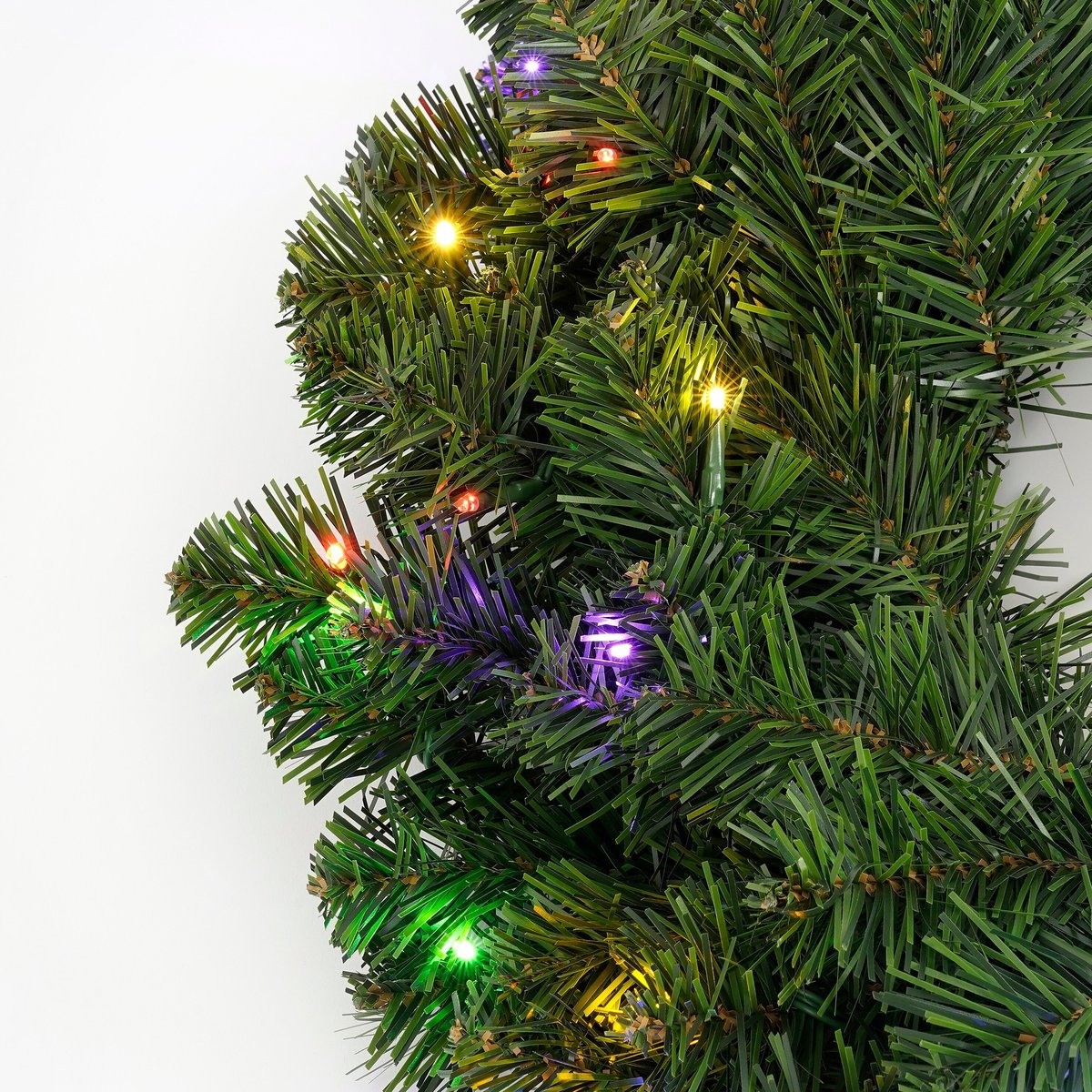 Couronne de Noël d’extérieur avec LED LIMBER vert, BLACK BOX TREES