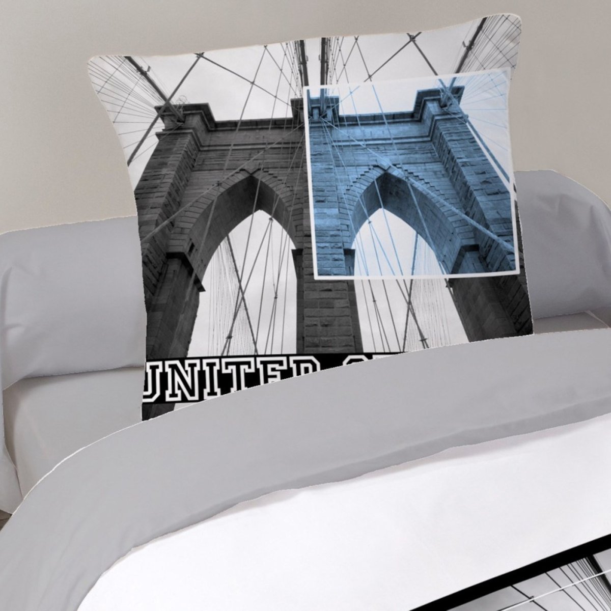 Housse de couette 140x200 LIBERTY + 1 taie 100% coton color, DECORATIE