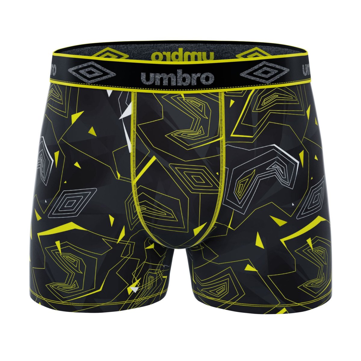 Lot De 6 Boxers Microfibre noir/gris/rouge/bleu/jaune, UMBRO