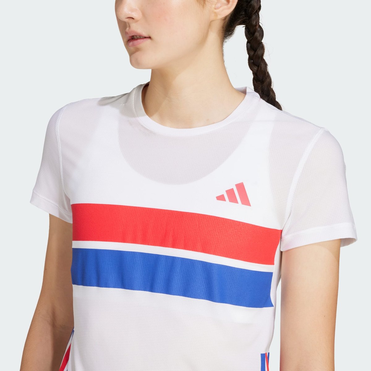 T-shirt de running Adizero Retro white, adidas Performance