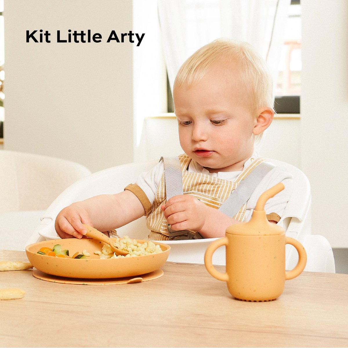 Coffret repas enfant Comme un grand orange, BABYMOOV
