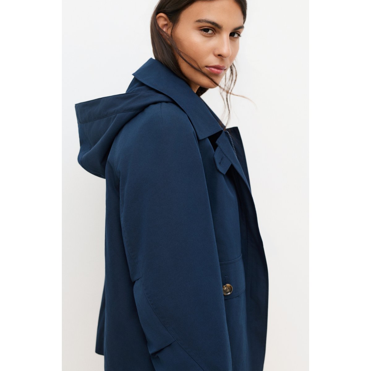 Parka courte droite GNORINA bleu marine, CAROLL