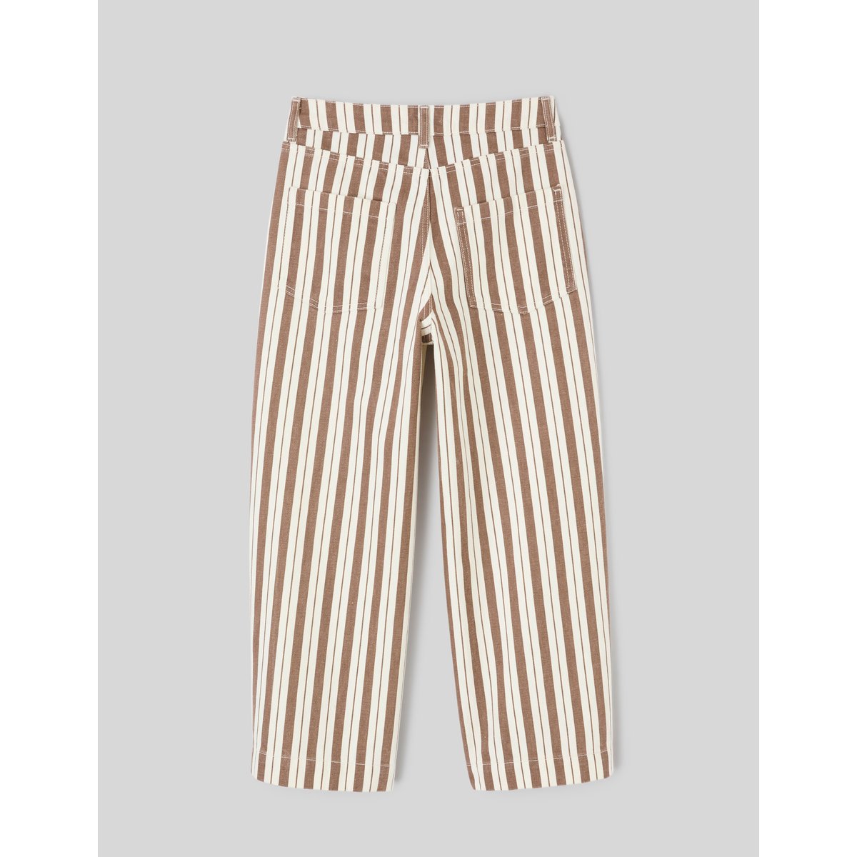 Jean rayé straight marron, BZB