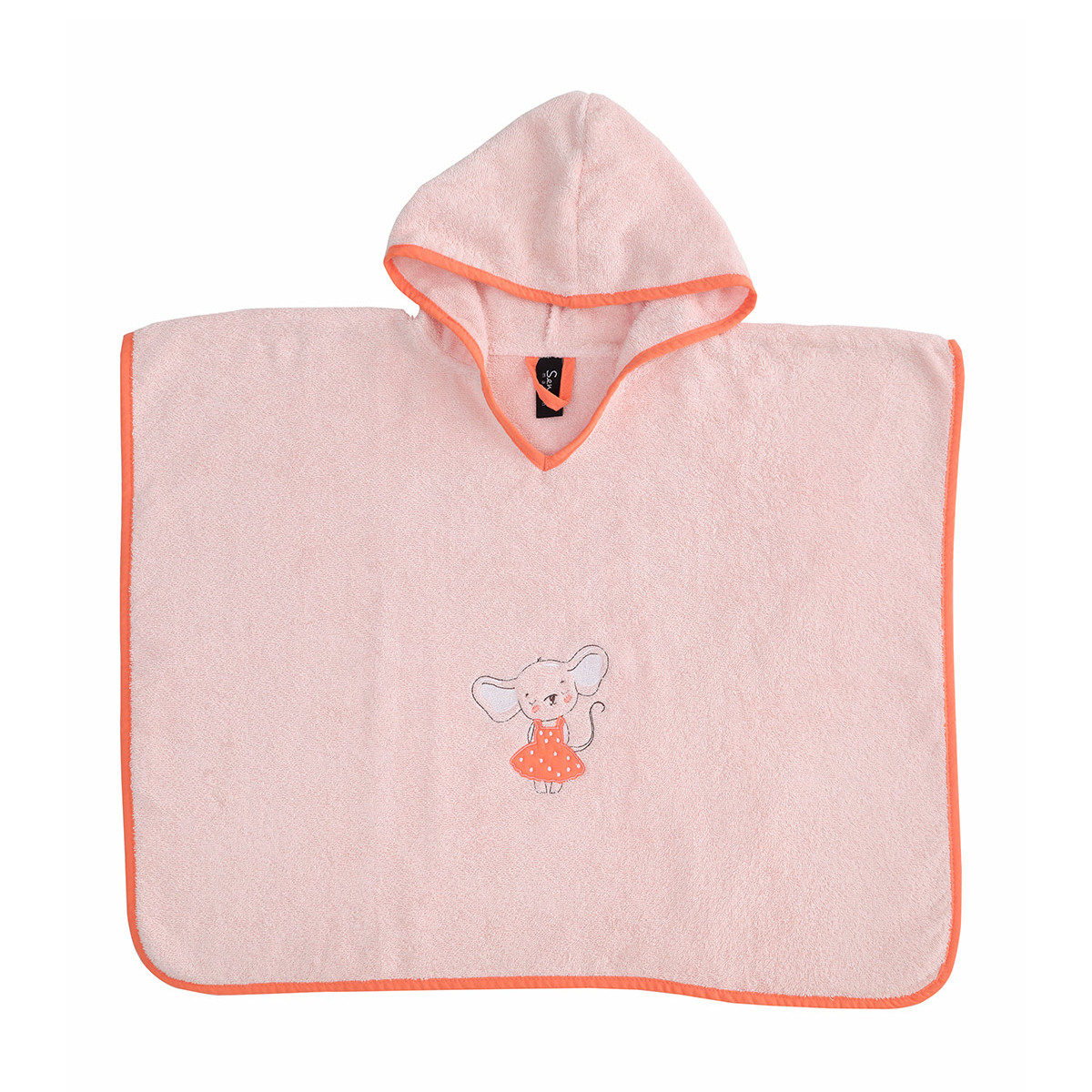 Poncho de bain enfant MOUSE TITINE poudre, SENSEI MAISON