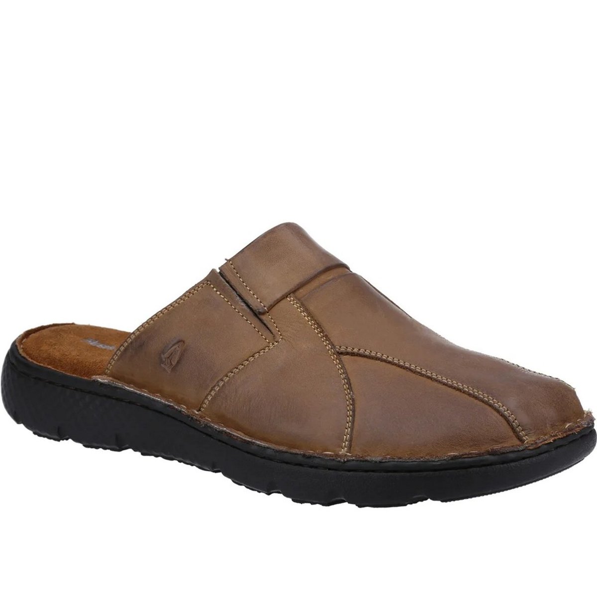 Mules en cuir CARSON marron, HUSH PUPPIES