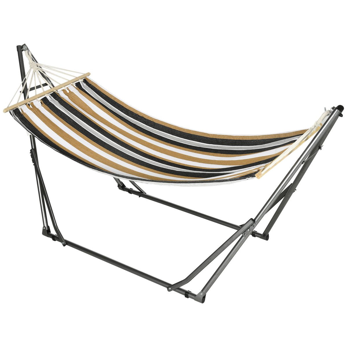 Hamac Acier Gris marron, OUTSUNNY