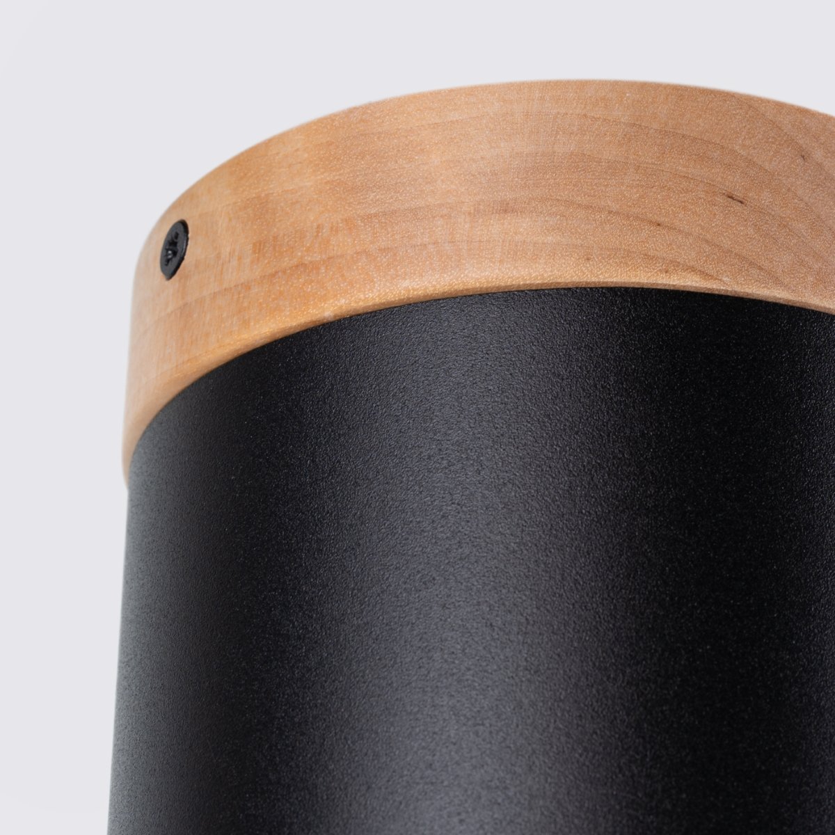 Plafonnier Bois Noir/Bois Naturel GU10 1 Rif noir, EDEN