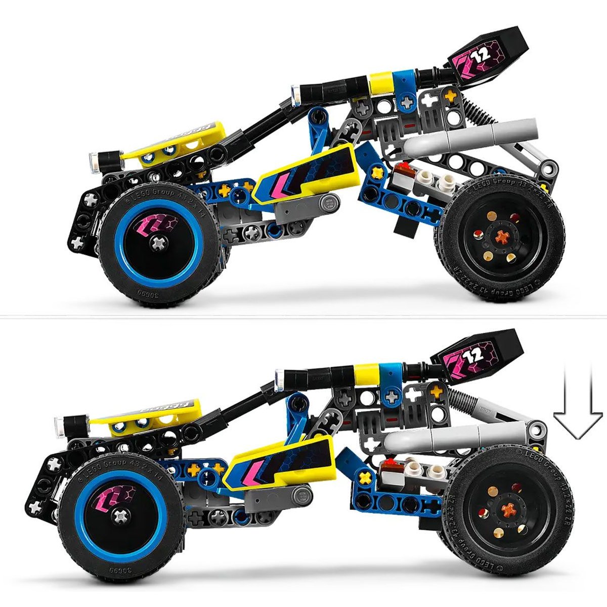 LEGO Technic - Buggy tout-terrain de course 42164 pour enfants de 8 ans et plus multicolore, LEGO