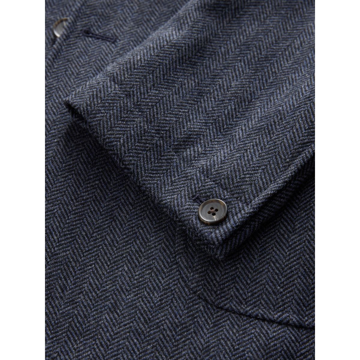 Blazer regular en laine à chevrons bleu marine, NEXT