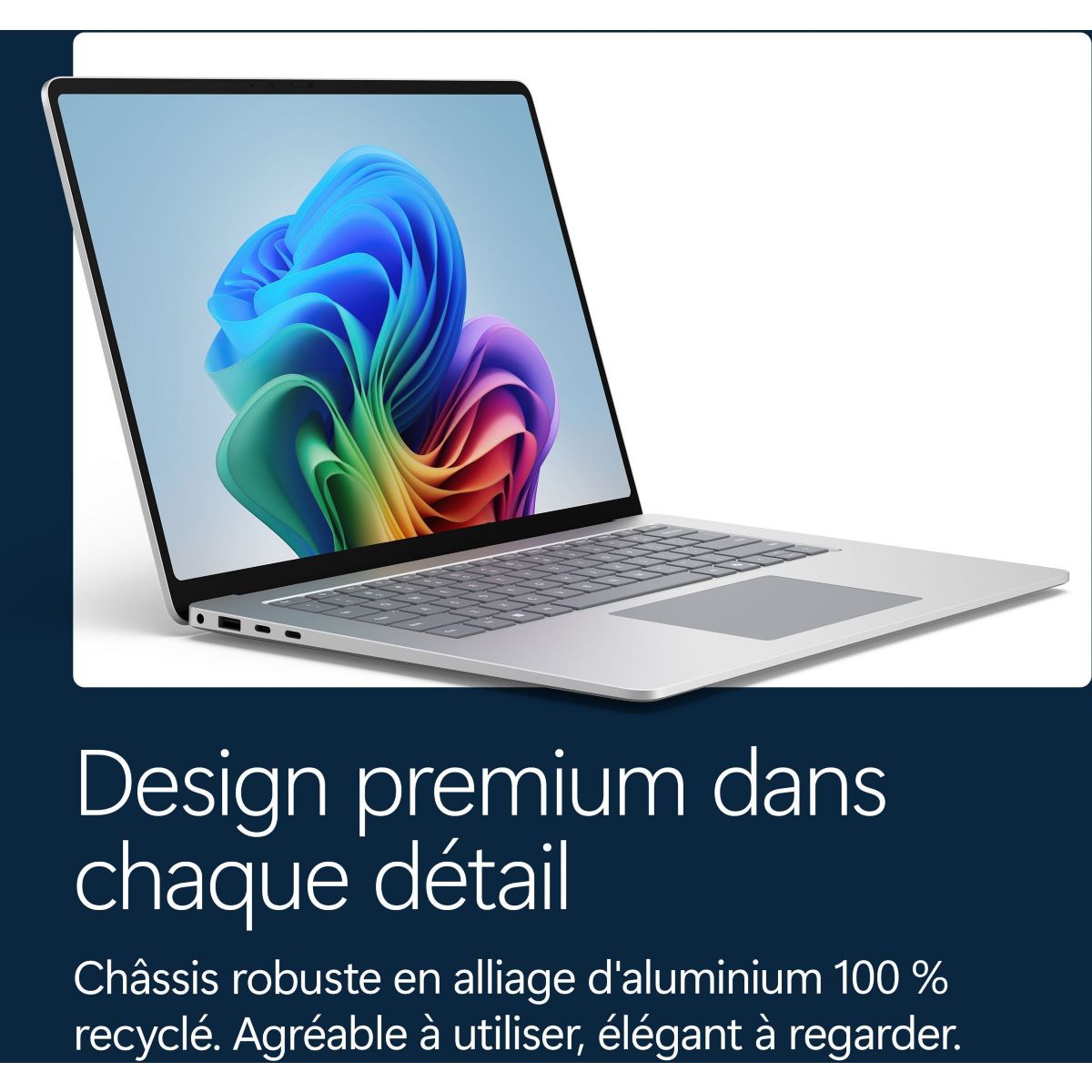 Ordinateur portable SURFACE LAPTOP 15" Tactile Snapdragon X plus 16 Go RAM LPDDR5x SSD 512 Go Copilot+PC couleur unique, MICROSOFT