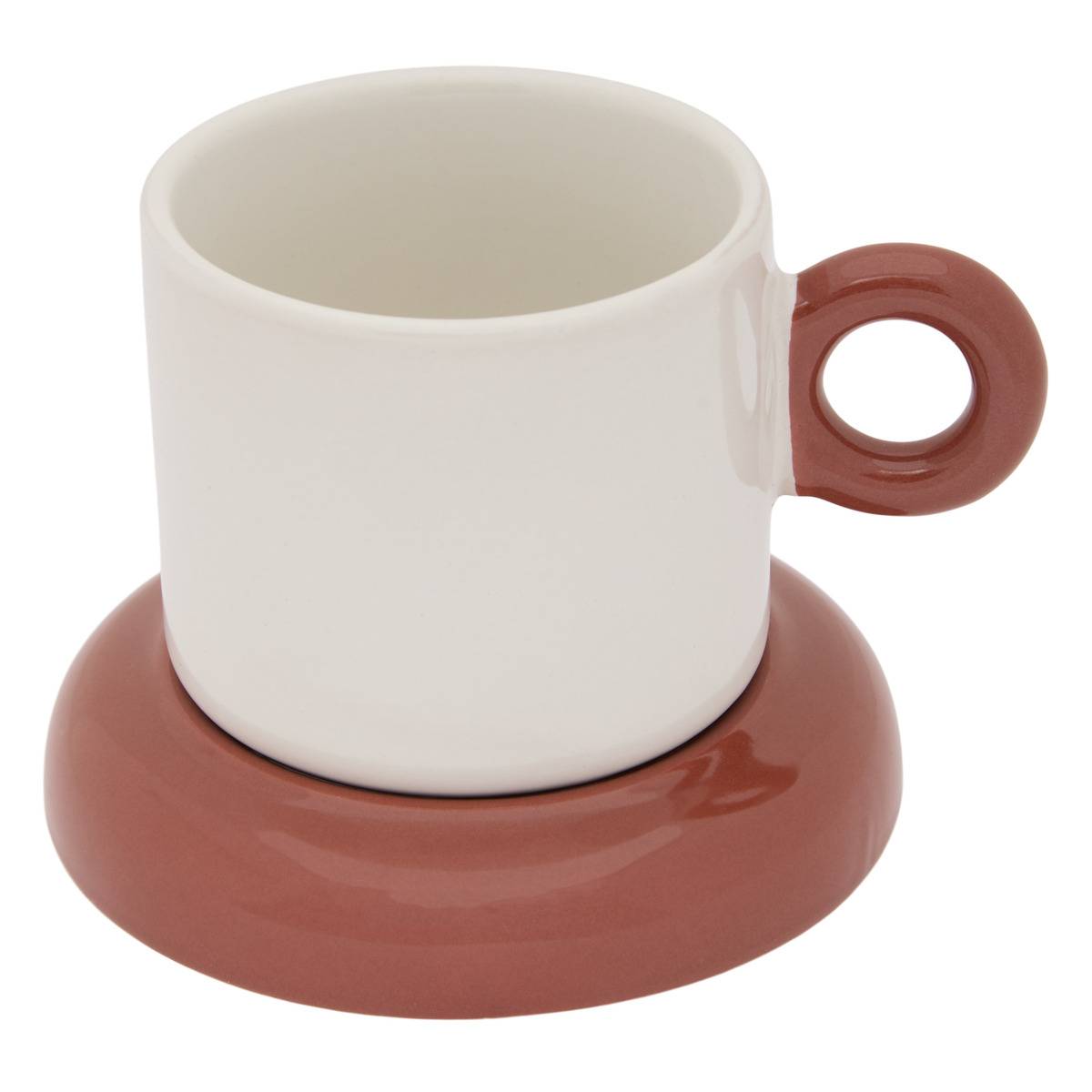 Coffret de 4 tasses en grès HOMY multicolore, ATMOSPHERA