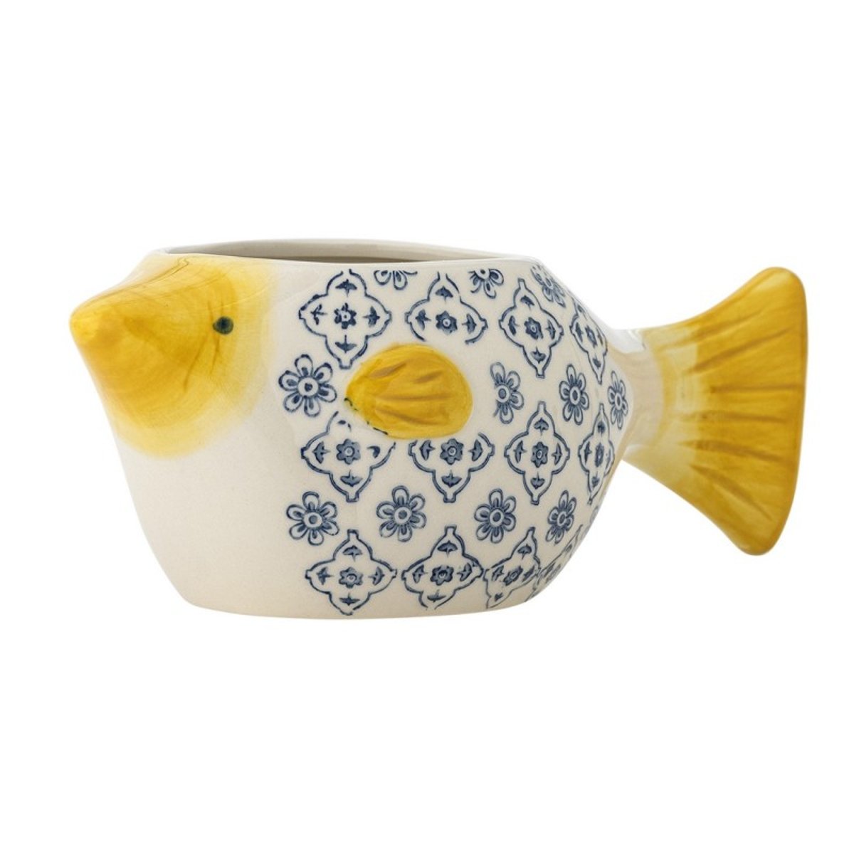 Cache-pot poisson grès peint  Wrenna multicolore, BLOOMINGVILLE