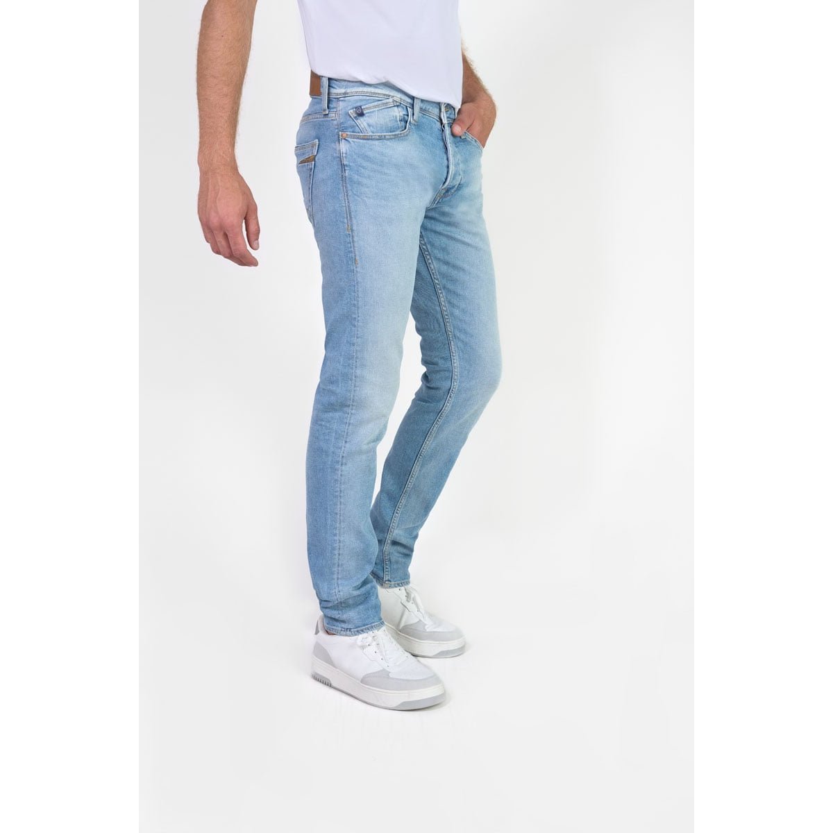 Jeans slim stretch 700/11, longueur 34 blue, LE TEMPS DES CERISES