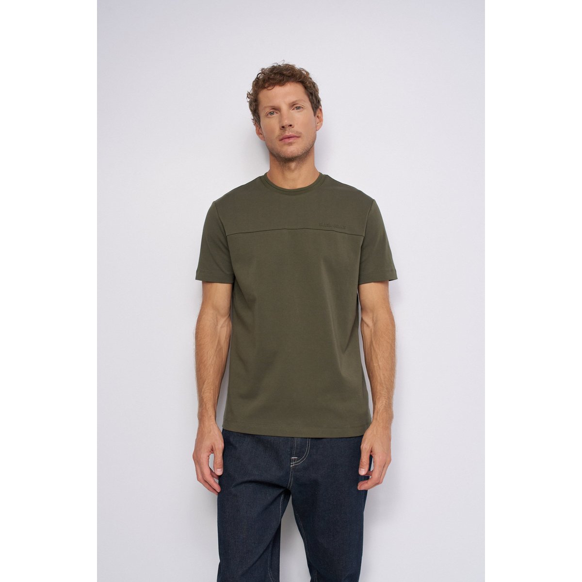 T-SHIRT AVEC BRANDING vert kaki, SALSA JEANS