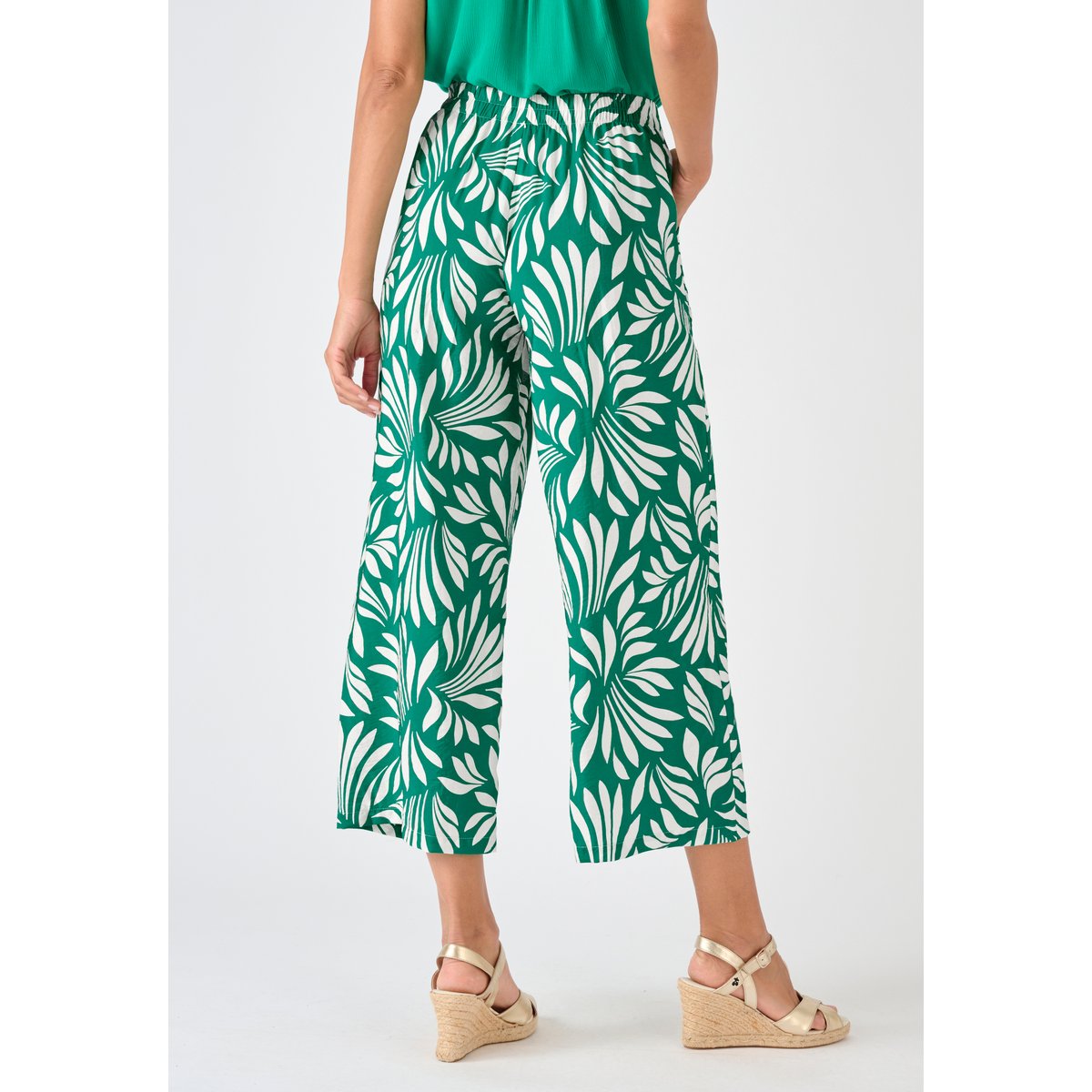 Pantalon 7/8ème enfilable CLIMATYL vert feuillage, DAMART