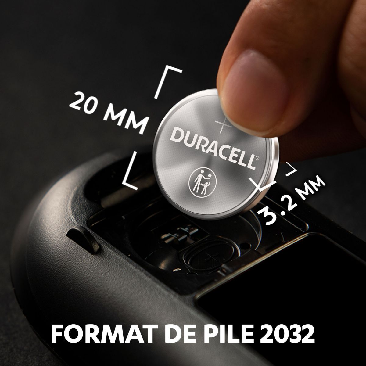 Pile Lithium DL/CR 2032, pack de 2 unités couleur unique, DURACELL