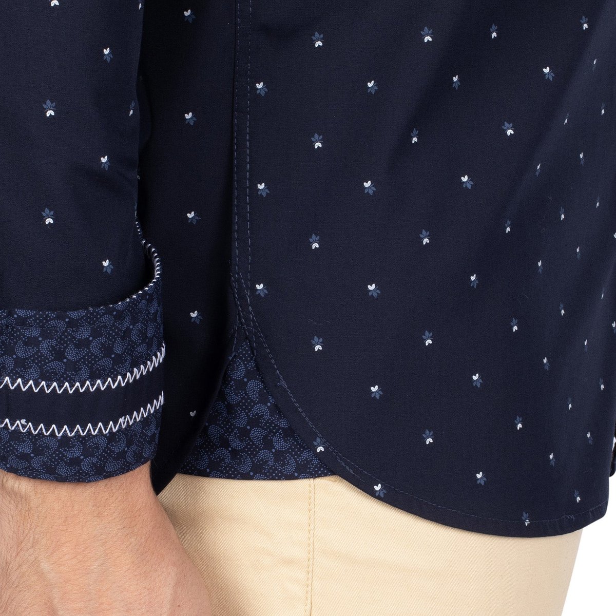 Chemise motifs à fleurs navy, SHILTON