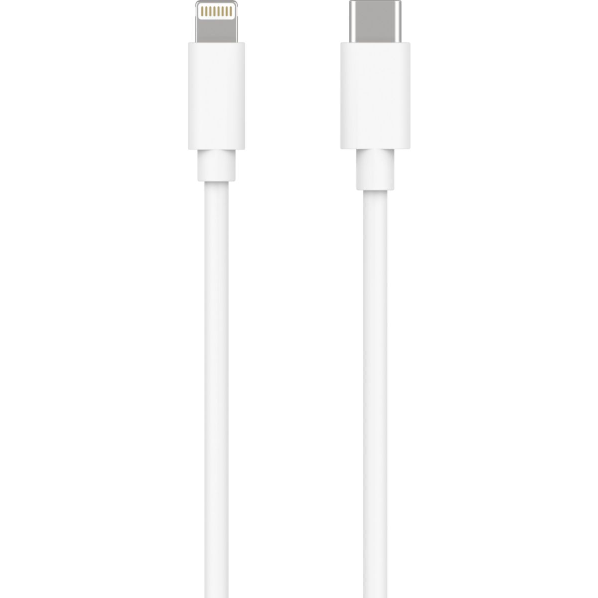 Câble Lightning vers USB-C 2M certifié Apple Blanc couleur unique, ESSENTIEL B