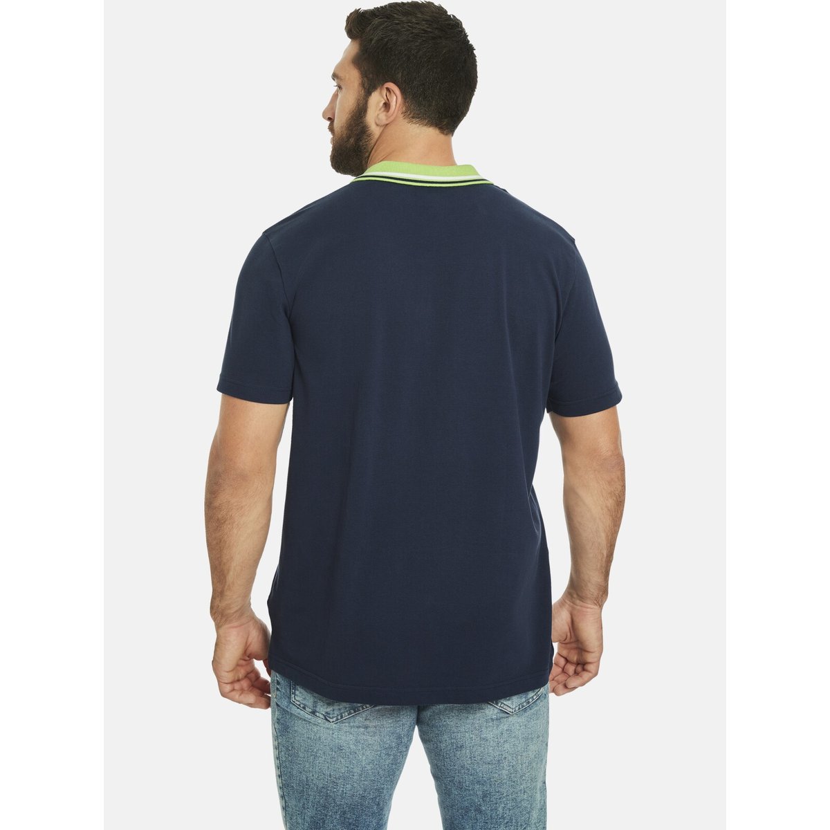 Lot de 2 polos TEOFIL bleu foncé vert clair, JAN VANDERSTORM