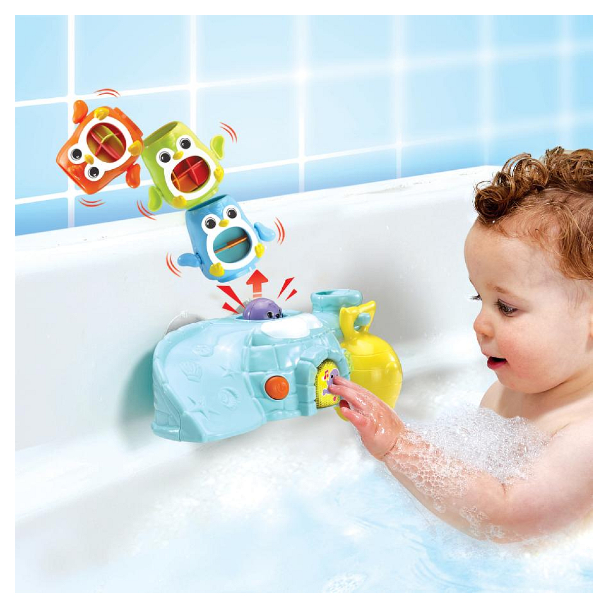1, 2, 3, empilo pingouins pour le bain jaune, VTECH