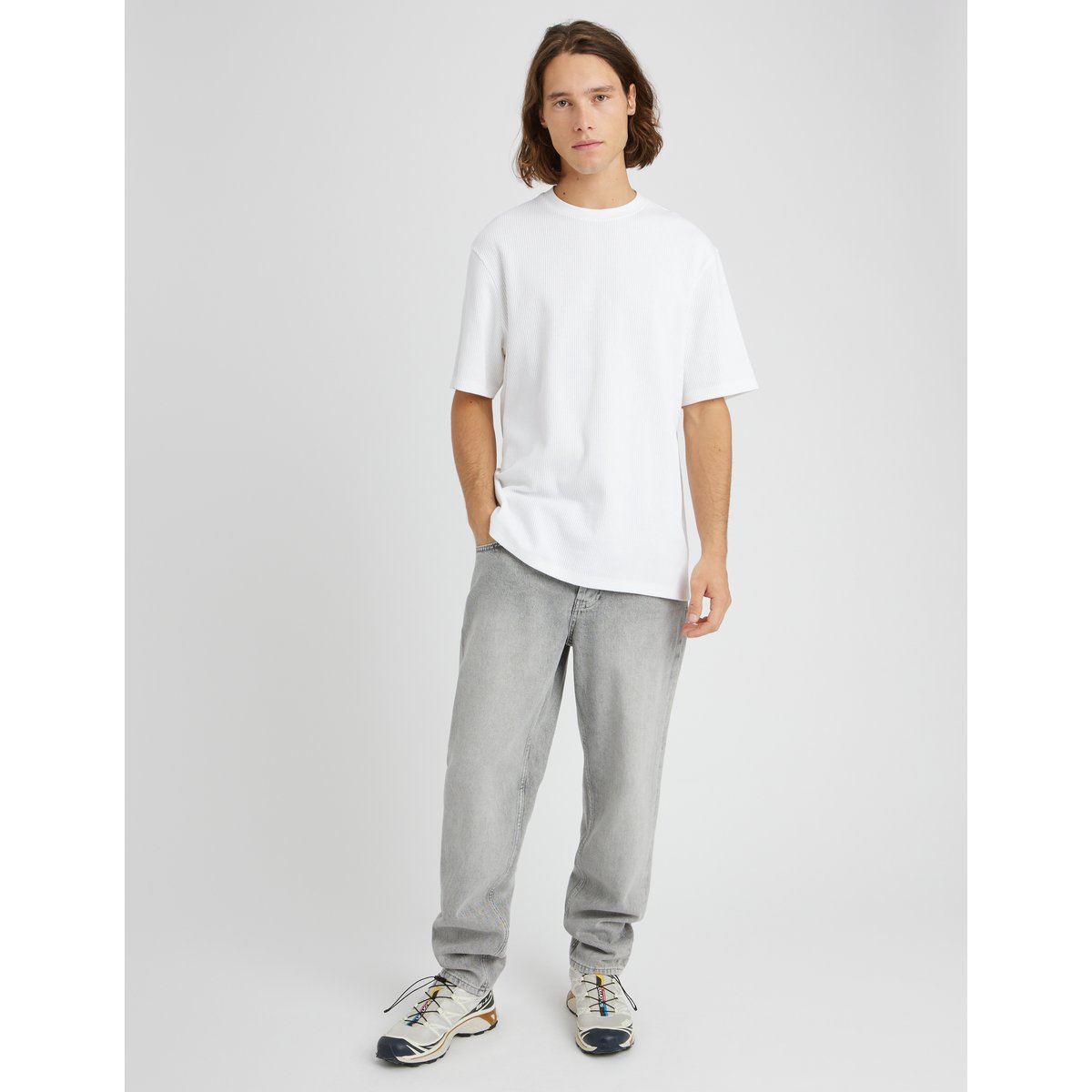 Jean relaxed gris gris clair, BZB