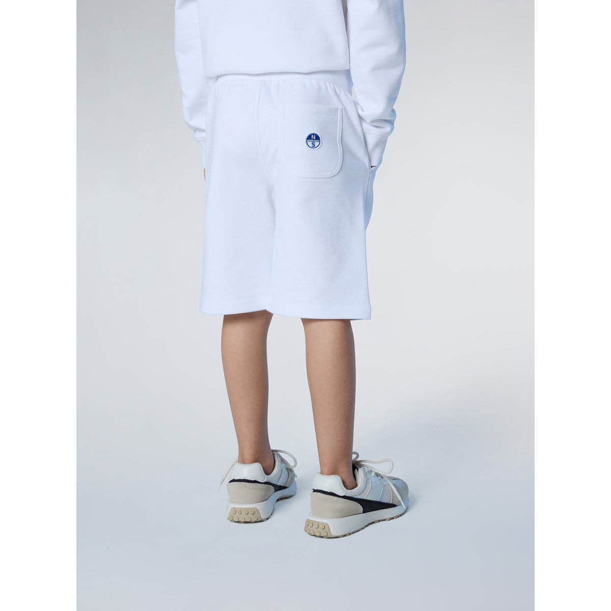 Short de survêtement avec écusson de logo blanc, NORTH SAILS