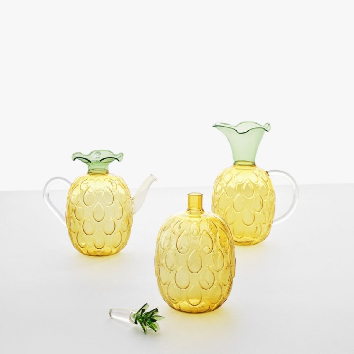 Théière verre ananas FRUITS AND FLOWERS Pineapple multicolore, ICHENDORF