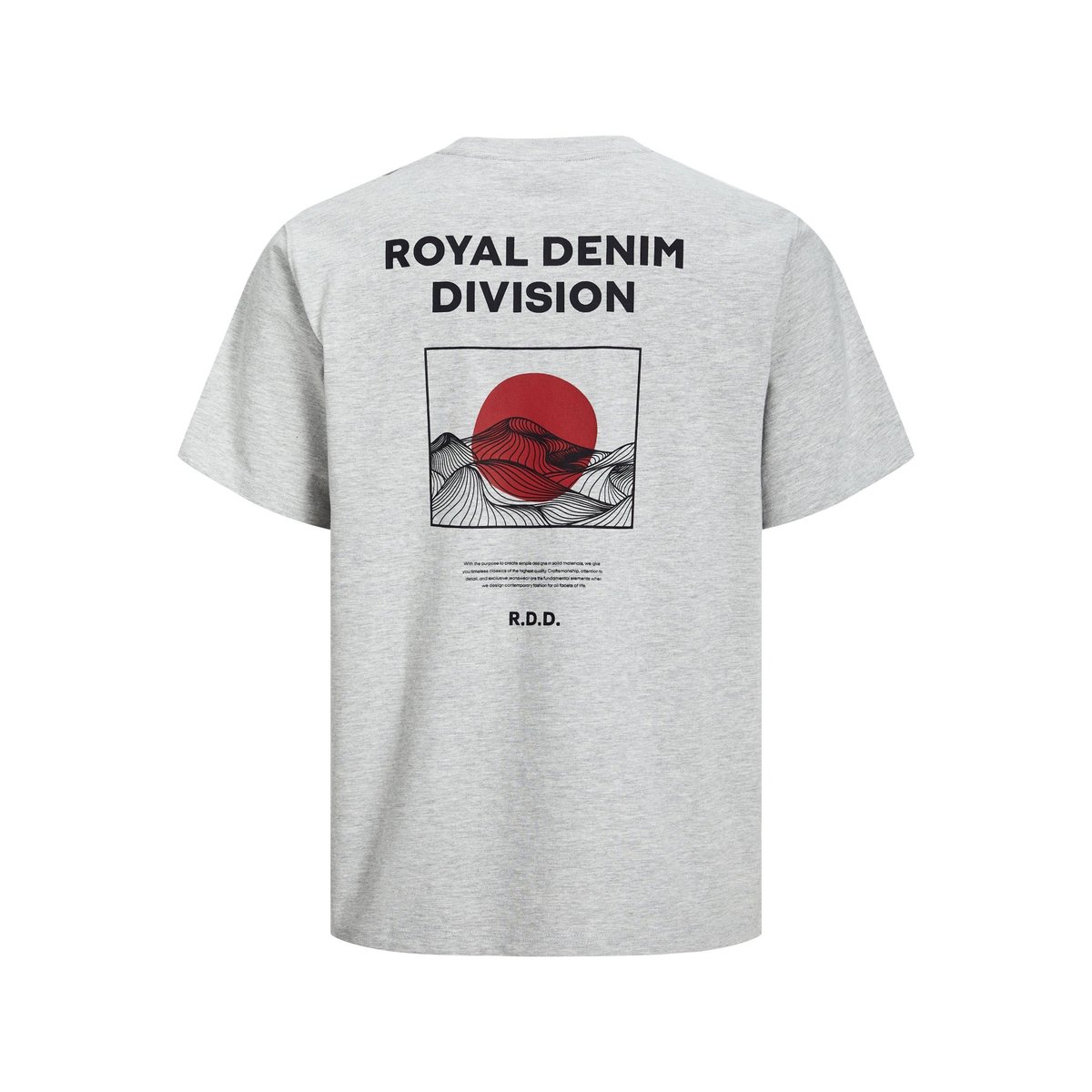 T-Shirt light grey melange 2, JACK & JONES