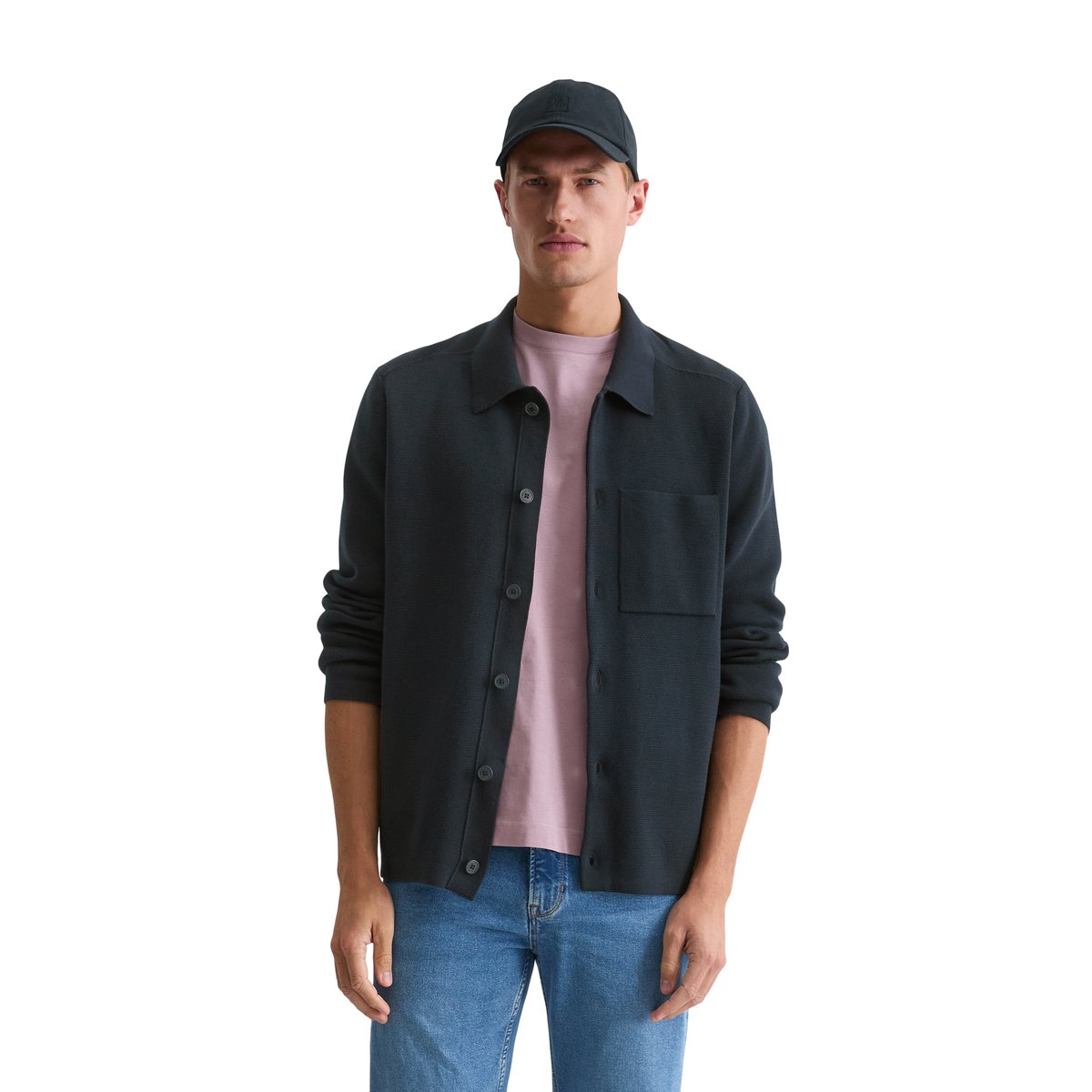 Survêtement en tricot regular en pur coton bio bleu foncé, MARC O'POLO