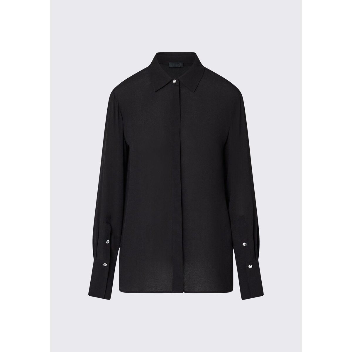 Chemise en crêpe de Chine noir, LIU JO