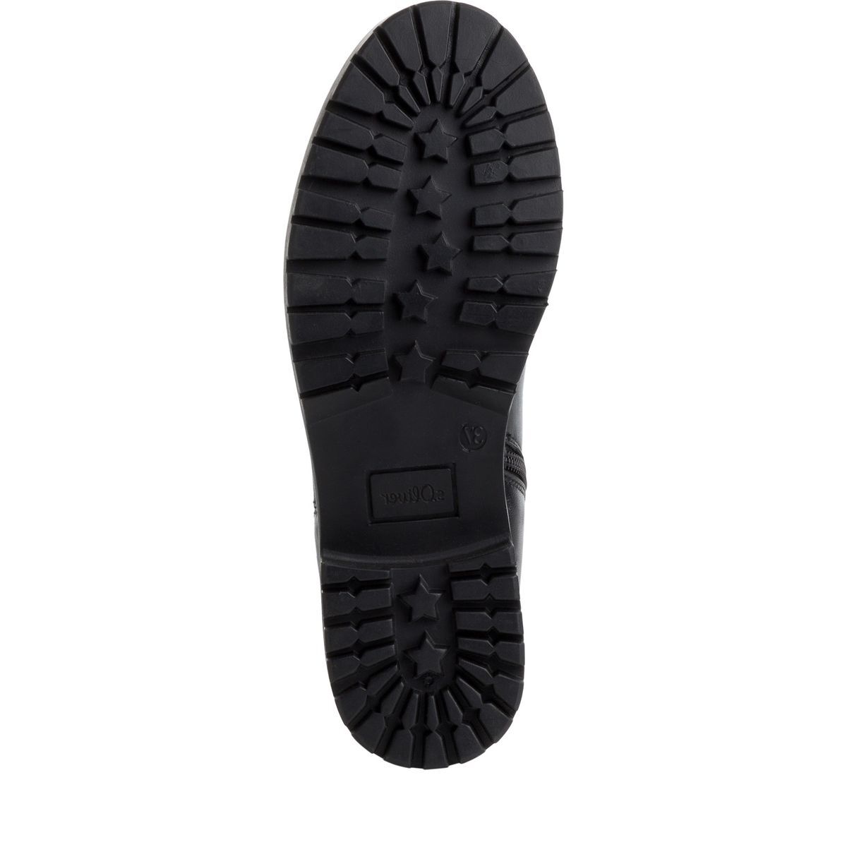 Bottine Chelsea en cuir noir, S.OLIVER