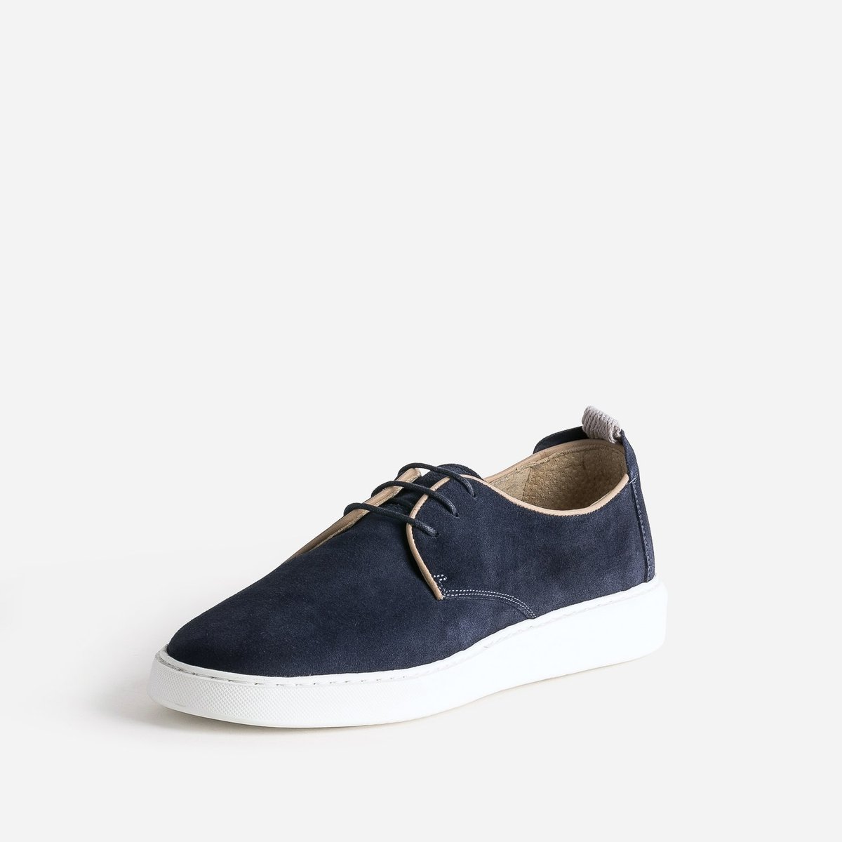 Basket en cuir PEIO marine, ERAM