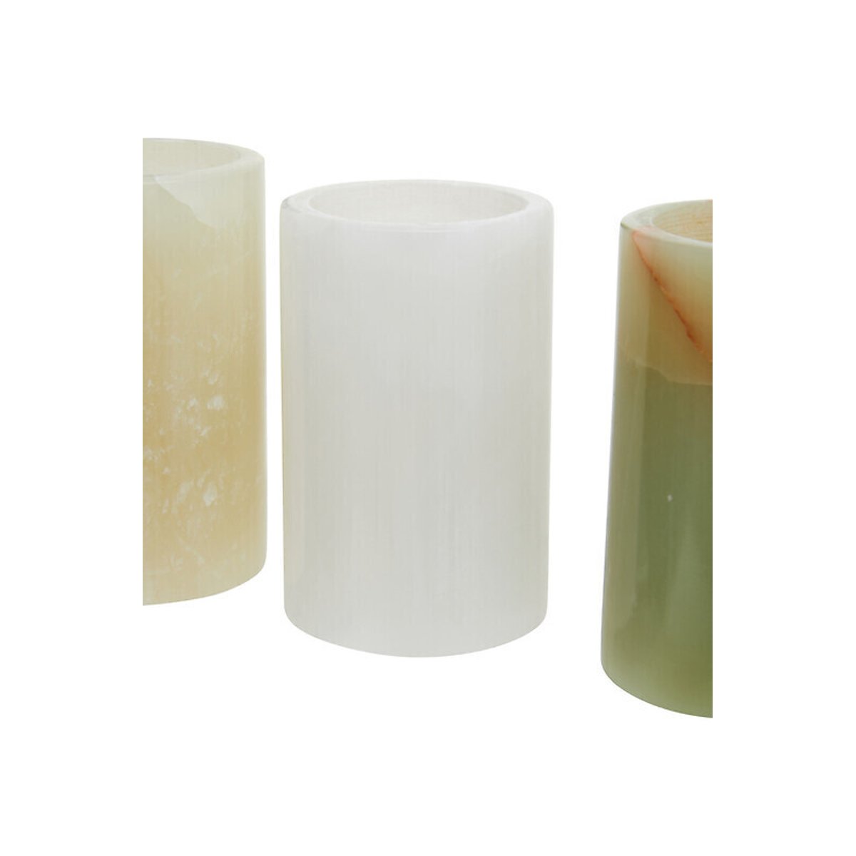 Set of 3 Oleena Onyx Tealight Holders assorted, FIFTY FIVE SOUTH