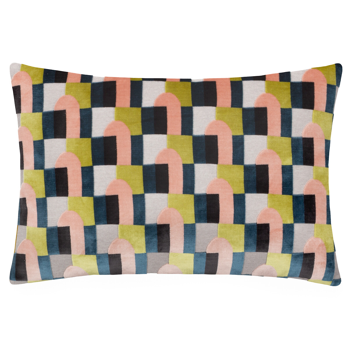 Keela Cut Velvet Cushion pink, PAOLETTI