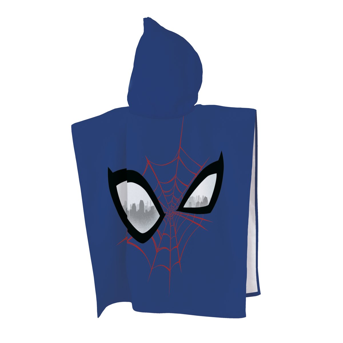 Cape de bain imprimée 100% coton, EYES bleu, SPIDER-MAN