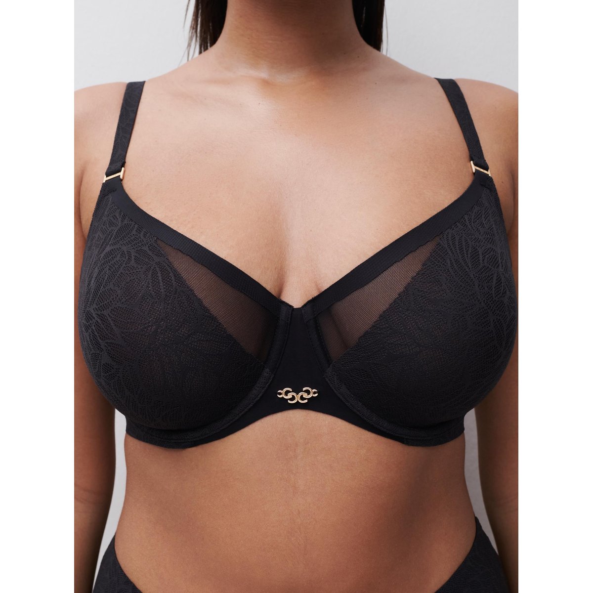 Soutien-gorge emboîtant PURE LACE noir, CHANTELLE