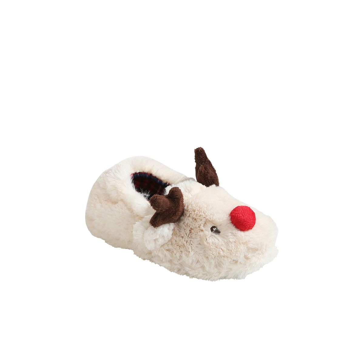 Chaussons de Noël pour la famille beige clair, VERTBAUDET