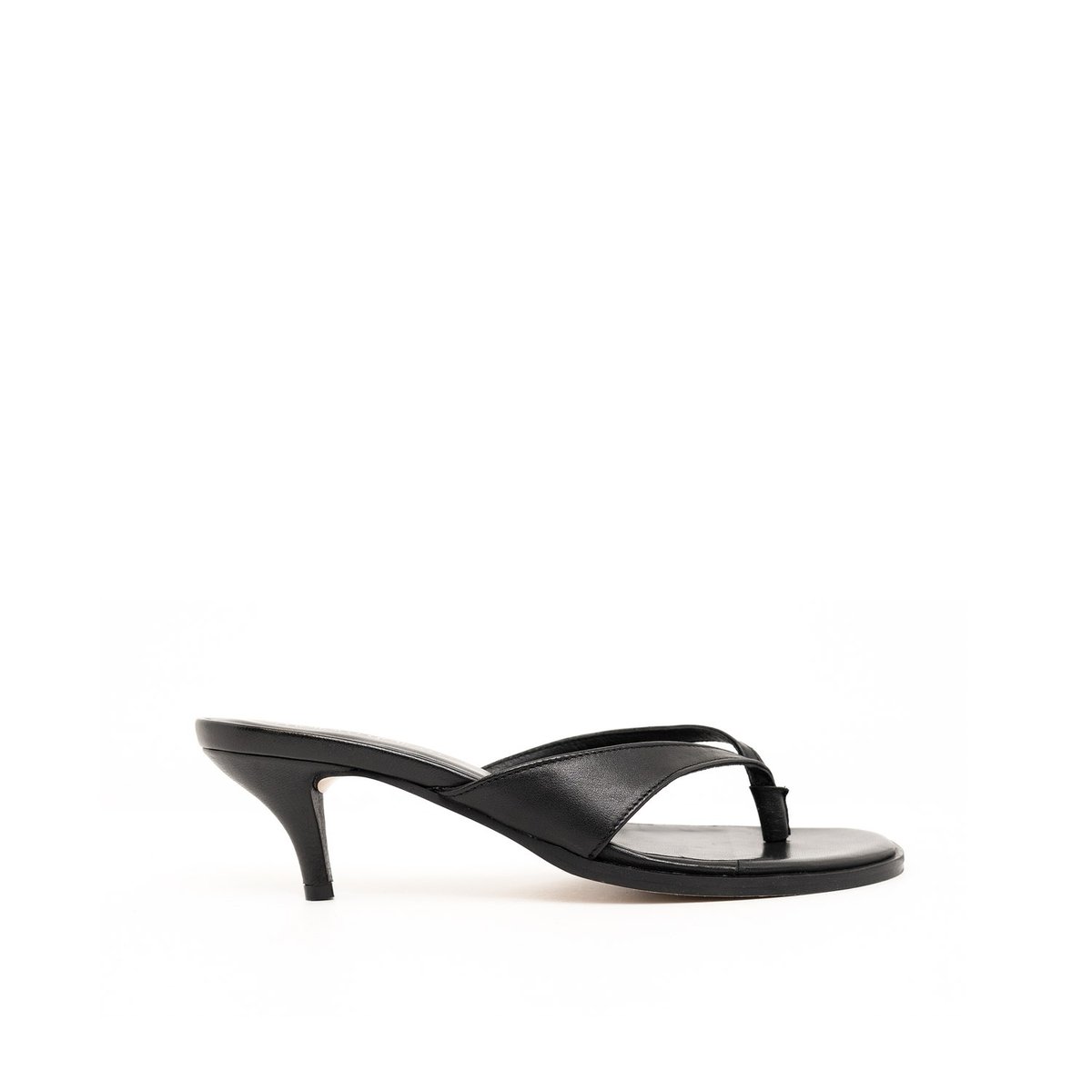 Sandale À Talon en cuir SARAH noir, MELLOW YELLOW